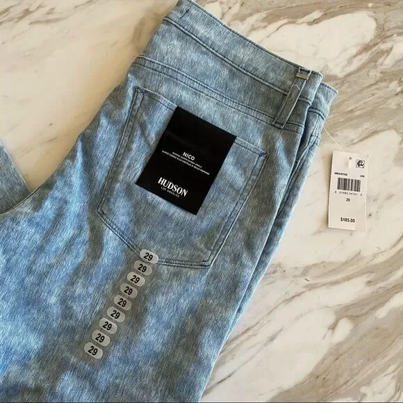 Hudson Jeans Mid-rise Nico Ankle Jeans in Blue Vapor Wash NWT 29 - Picture 2 of 11